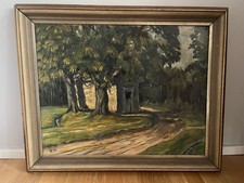 Antikes ölgemälde landschaft - antikes,