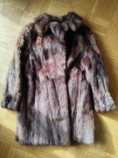 Bisam Pelz-Mantel Braun Größe 34/36 Damen Nerzoptik Vintage 50er Jahre