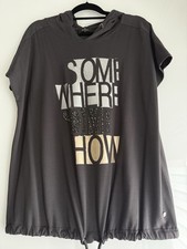 Monari, Shirt, braun mit Glitzer, Gr. 46, sehr schön