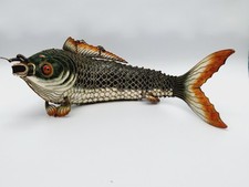 Fisch China Silber Emaille Cloisonne China, Beweglicher Fisch, Pesce Argento 