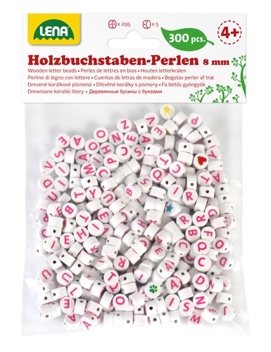 Buchstabenperlen holz 300 - holz,