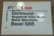 Zuglaufschild EC Eurocity 4/5