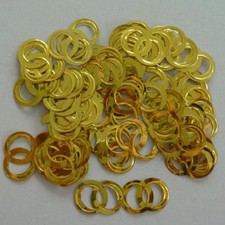 Streuartikel Streudeko Hochzeit Goldene Hochzeit Eheringe Ringe Gold 55x