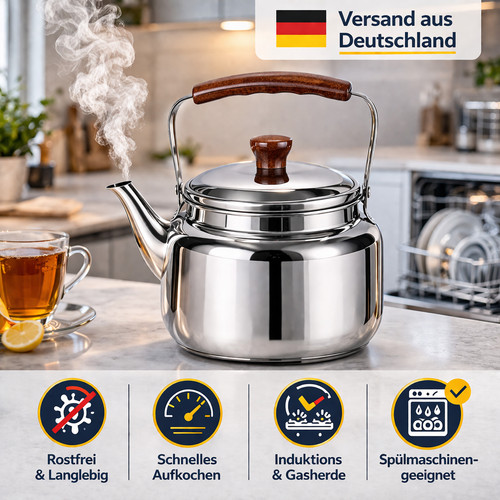 Teekanne edelstahl milchkocher - edelstahl,