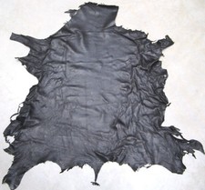 Lederhaut schwarz Ziegenappa Grundpreis 57,31 € qm² Ziegen-Leder 9,75 Fuss 