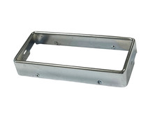 Chrome frame radio faceplate