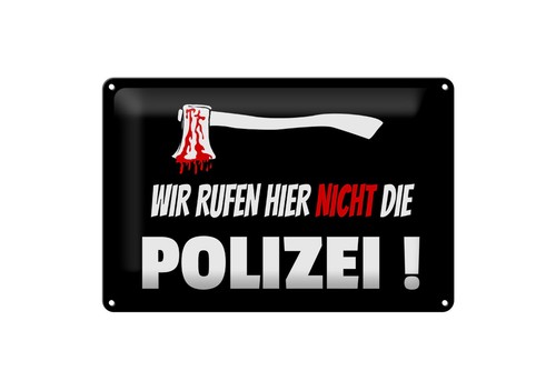 Blechschild 20x30cm gewölbt