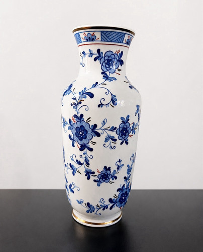 Blau weiß porzellan vase - blau-weiß-porzellan,