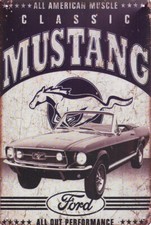 Schild Mustang Blechschild
