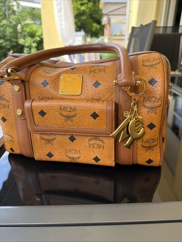 Mcm damen handtasche cognac - damen, handtasche,