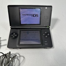 Nintendo DS Lite USG-001 Handheld Konsole SCHWARZ Ladekabel Pixelfehler Defekt