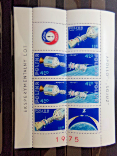 Briefmarken polen raumfahrt - -,