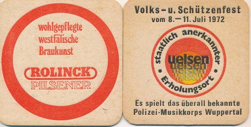 Bierdeckel aus uelsen - aus,