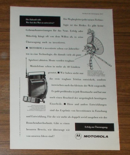 Seltene werbung motorola - werbung,
