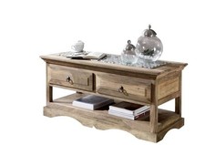 Massivholz Couchtisch 110x50