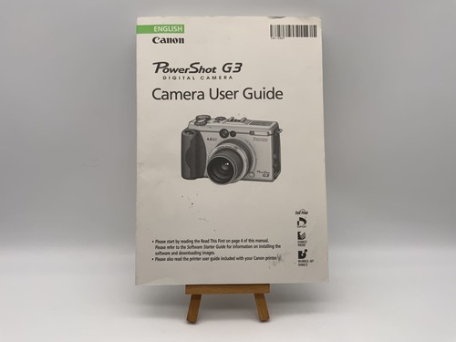 Canon powershot camra user - powershot, g3