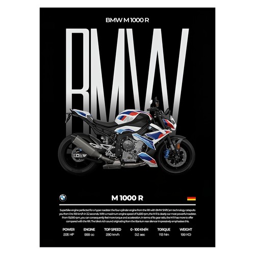 Bmw 1000 sportbike - sportbike, poster