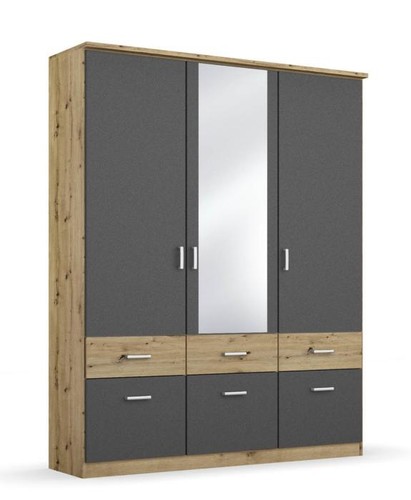 Drehtürenschrank trg - drehtürenschrank, 3-trg