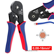 Crimpzange isolierte Kabelschuhe Flachsteckhülsen Stoßverbinder Zange 0,08-16mm²