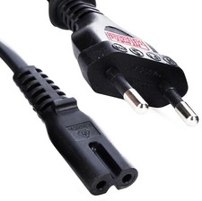 Stromkabel Euro Netzkabel EU Stecker Strom Anschluss Kabel TV Radio Netzkabel