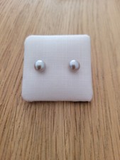 Perlenohrstecker 925 Silber Tahiti Perlen Rund ca. 6 mm