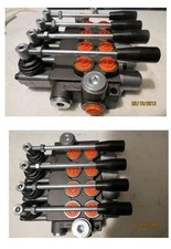 Hydraulik Handsteuerventil l Monoblockventil 4-fach 50 Lt / für DWzylinder