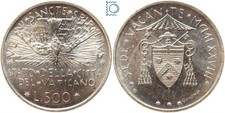 Vatikan, Vatikanstadt, 500 Lire 1978 - Sede Vacante - Umlaufmünze Silber [MZ798
