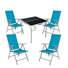 5-tlg. Campingmöbel Set Alu