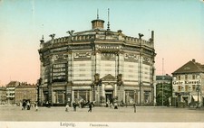 Leipzig, Panorama, Postkarte, Kunstanstalt Braun & Co. München
