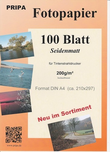 Fotopapier 100 blatt - fotopapier, a4-100