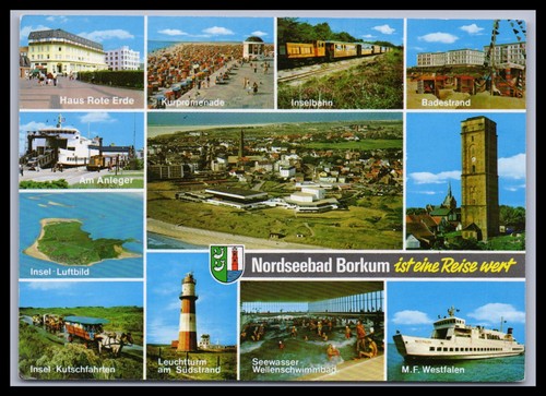 Ansichtskarte nordseeheilbad - ansichtskarte,
