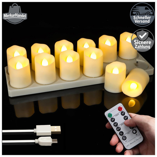 Led teelichter aufladbar mit - teelichter,
