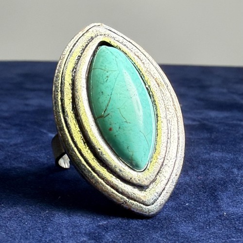 Ring verstellbar türkis - verstellbar,