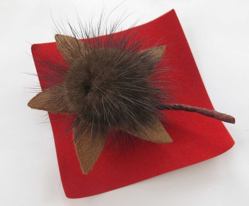 Pelz brosche anstecknadel - pelz,