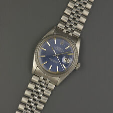 ROLEX Datejust 1603 blue dial vintage 36mm 1972 Automatik 1570 tritium