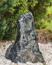 Quellstein Black Beauty 85cm Naturstein Gartenbrunnen Springbrunnen Komplettset