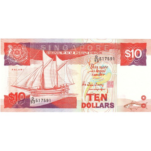 Singapur dollars 1976 - 10, dollars,
