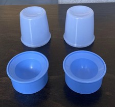 Tupperware 2 Eierbecher Junge Welle Hellblau