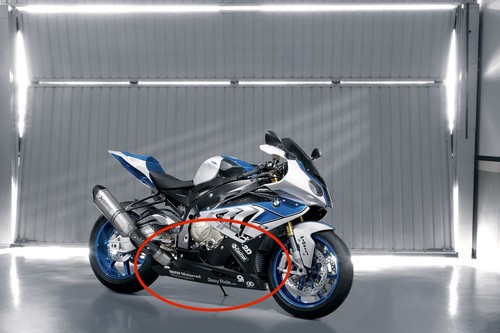 Bmw hp4 belly carbon - carbon, racing