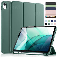 Schutz Hülle für iPad 7/8/9/10/11th Air M3 Pro 11" Tasche Cover mit Stifthalter