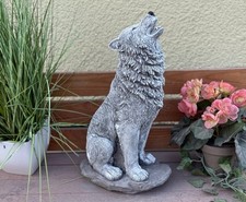 Steinfigur Wolf gross