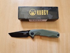 Kubey KB237 Carve D2 G10 Grün  Flipper Einhandmesser