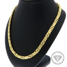 Wert 5.300,- Zopf Damen Collier Kette 585 / 14 Karat Gelb Gold 42 cm xxyy