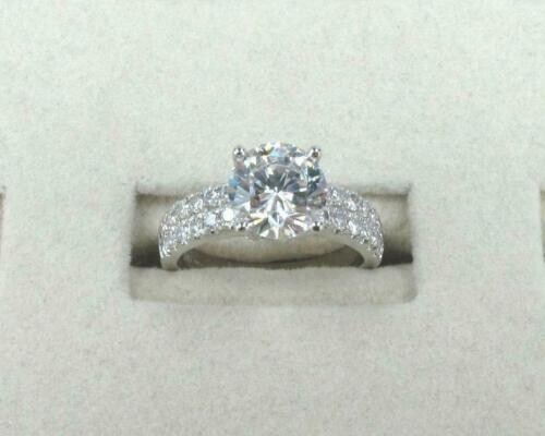 Massiver 14k weißgold 65ct - 14k,