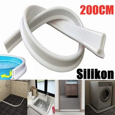 Bad Wasserbarriere Silikon Duschdichtung Duschkabine Boden Dichtleiste Dusche 2M