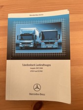 Mercedes-Benz Werkstatt Tabellenbuch Lastkraftwagen Atego Econic 2007 / 2008