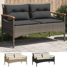 Gartenbank 2-Sitzer mit Kissen