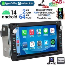 2+64GB DAB+ Für VW Golf 4 Passat B5 Polo 9N T4 Android 14 Carplay Autoradio KAM