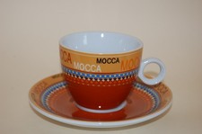 Cappuccinotasse Kaffeetasse 2-teilig Mocca braun Formano NEU