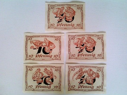 Banknoten notgeld stadt - notgeld,,